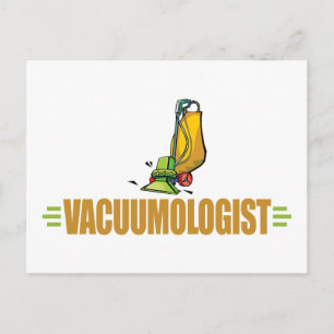 Funny Vacuuming Postcard