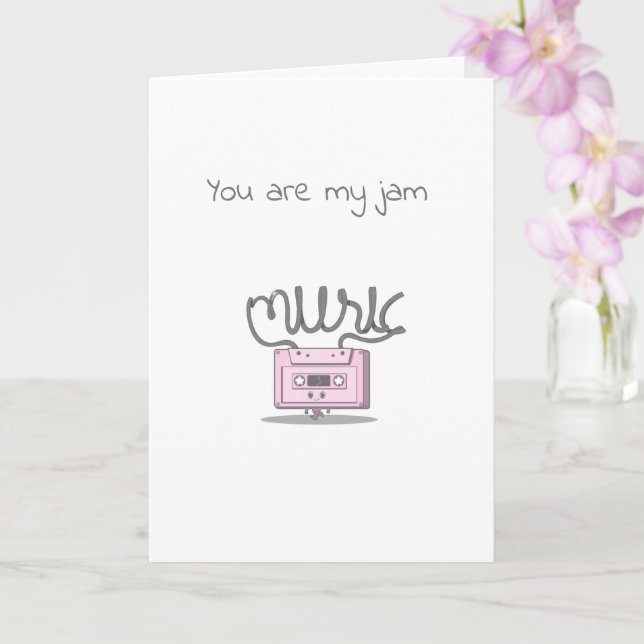 funny valentine/anniversary music card (Orchid)