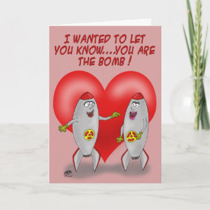 Funny Valentine Cards: You are The Bomb Holiday Card