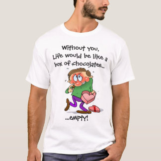 Funny Valentine Chocolate Cartoon T-Shirt