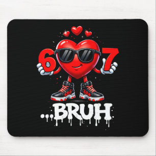 Funny Valentine Days 67 Ice Cream Meme Six Seven  Mouse Mat