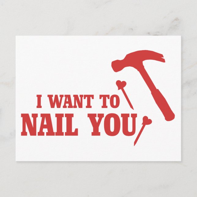 Funny Valentine Holiday Postcard (Front)