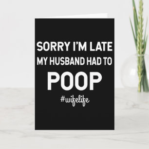 Funny Valentine Husbynd And Wife Poop  Card