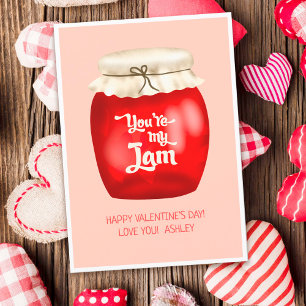 Funny valentine Jam quote  you're my jam Card