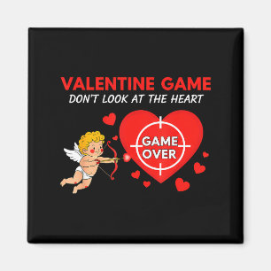 Funny valentine love meme game heart gamer romance magnet