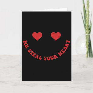 Funny Valentine Mr. Steal Your Heart Kids Boys 2 S Card