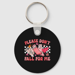Funny Valentine Nurse Please Don't Fall For Me Rn Key Ring