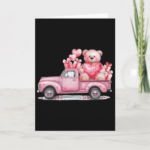 Funny Valentine Pink Lovely Car Womens Matching Va Card