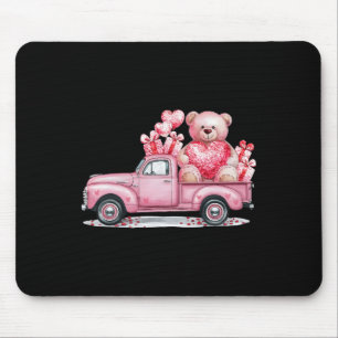 Funny Valentine Pink Lovely Car Womens Matching Va Mouse Mat