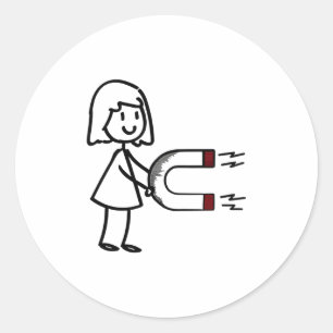 Funny Valentine’s Day Couple Matching For Men Wome Classic Round Sticker