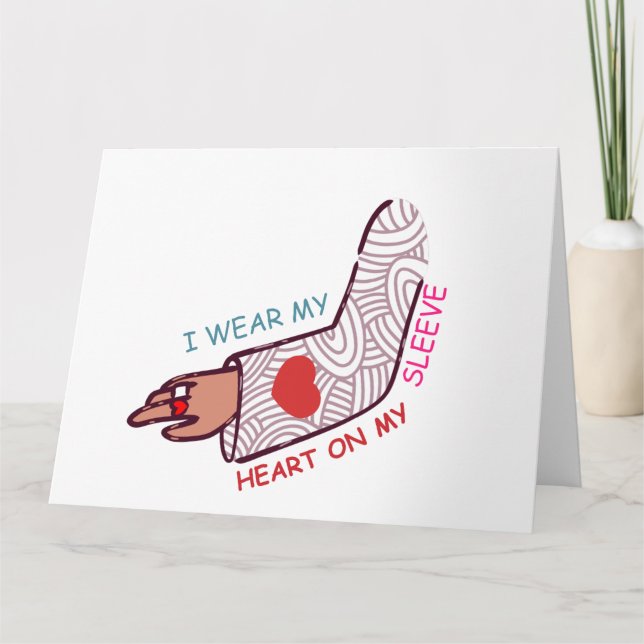 Funny Valentine’s Day Love Pun Lovecore Aesthetic  Card (Front)