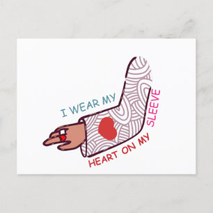 Funny Valentine’s Day Love Pun Lovecore Aesthetic  Postcard