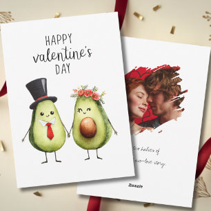 Funny Valentine’s Day romantic Married Avocado Holiday Card