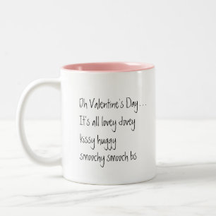 Funny Valentine Single Ladies Pink Mug