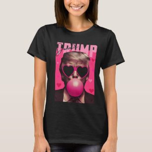 Funny Valentine Trump Pink Bubble Gum Cute Trump V T-Shirt