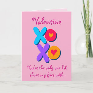 Funny Valentine XOXO Holiday Card