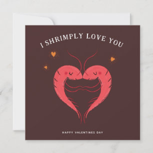 Funny Valentines Card Funny Shrimp Card