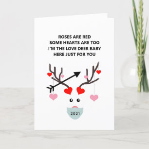 Funny Valentines Day 2021 Girlfriend Personalized Holiday Card