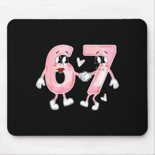 Funny Valentines Day 6 7 Six Seven Meme Valentine  Mouse Mat