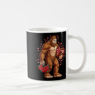 Funny Valentines Day Bigfoot Heart Love Sasquatch  Coffee Mug