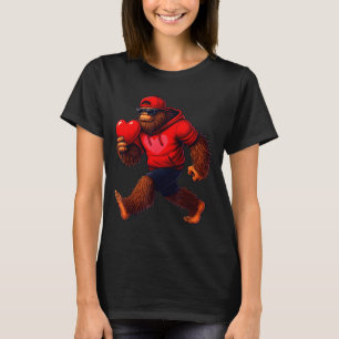 Funny Valentines Day Bigfoot Heart Sungles Sasquat T-Shirt