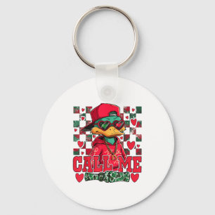 Funny Valentine's Day Boy Duck Hunting Call Me Tod Key Ring