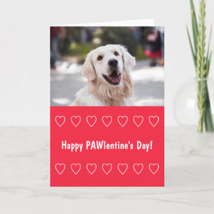 Funny Valentine's Day card from dog