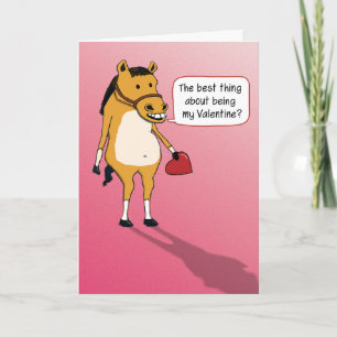 Funny Valentine's Day Card: Horseplay Holiday Card