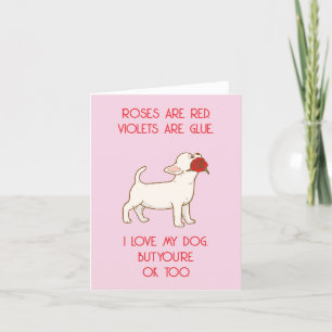 Funny Valentine's Day Card - Love Dog Design