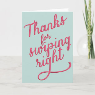 Funny Valentine's Day Card   Swipe Right