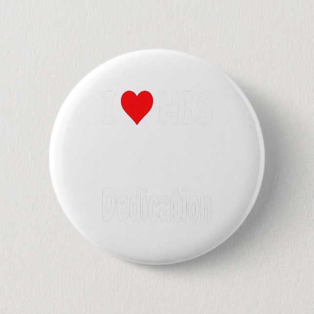 Funny Valentine's Day Couple Matching I Love His D 6 Cm Round Badge (Front)
