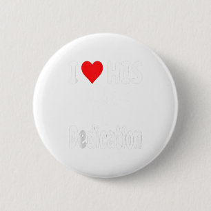 Funny Valentine's Day Couple Matching I Love His D 6 Cm Round Badge
