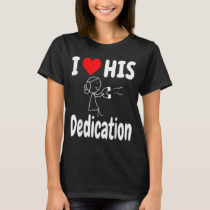 Funny Valentine's Day Couple Matching I Love His D T-Shirt
