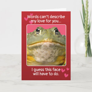 Funny Valentines Day Customisable Face Holiday Card