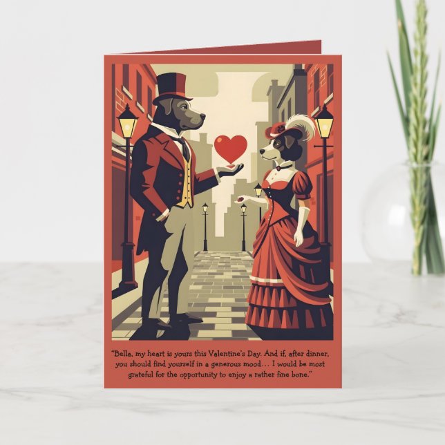 Funny Valentine's Day Customizable Card (Front)