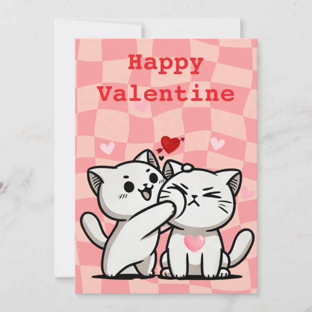 Funny valentines day Flat Holiday Card (Front)
