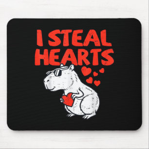 Funny Valentines Day Gifts I Steal Hearts Kids Cap Mouse Mat