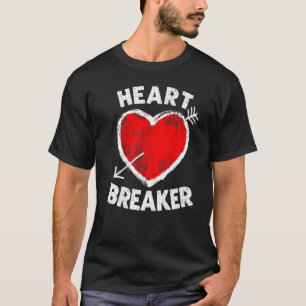 Funny Valentine's Day Heart Breaker Women Men Prem T-Shirt