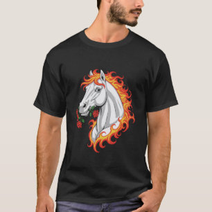Funny Valentines Day Horse Riding Graphic Equestri T-Shirt