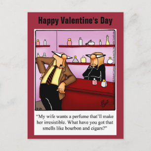 Funny Valentine's Day Humour Postcard