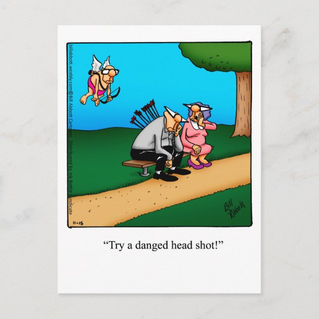 Funny Valentine's Day Humour Postcard (Front)