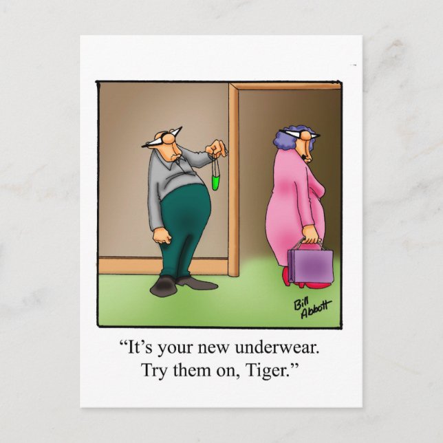 Funny Valentine's Day Humour Postcard (Front)