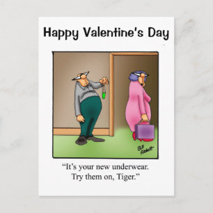 Funny Valentine's Day Humour Postcard