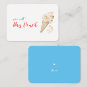 Funny Valentine's Day Ice Cream Joke Quote Card