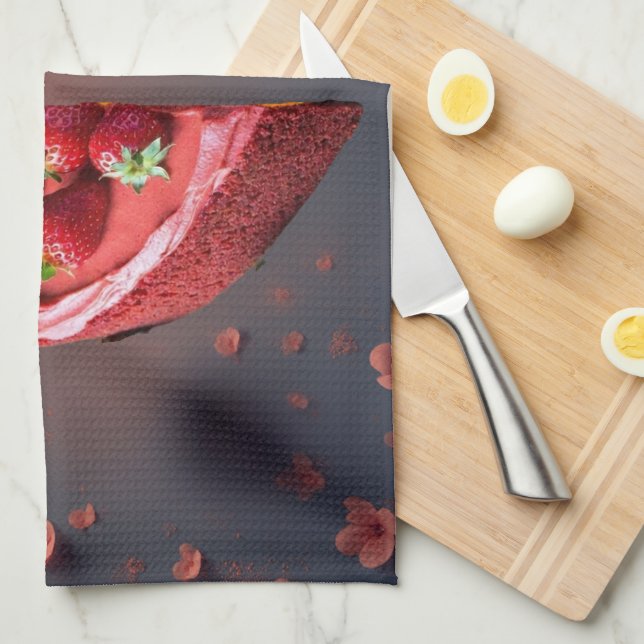 Funny Valentine's Day - Love Isn't Perfect Tea Towel (Quarter Fold)