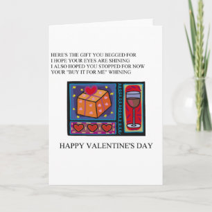 funny valentine's day poem holiday card