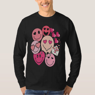 Funny Valentine's Day retro smile heart candy T-Shirt