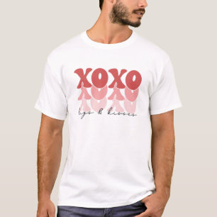 Funny Valentines Day Xoxo Huge And Kisses T-Shirt