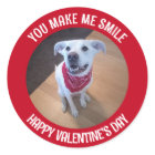 Funny Valentine's Day You Make Me Smile Dog