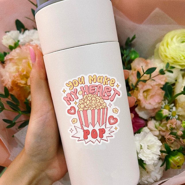 Funny Valentine's Day You Make My Heart Pop Vinyl (Creator Uploaded)